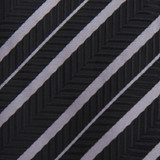 Chevron Stripes Tie - Gray