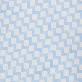 Zig Zag Tie - White Light Blue