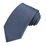 Dotted Squares Tie - Black Blue