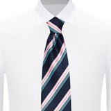 Chevron Stripes Tie - Pink