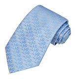 Delicate Vine Tie - Blue