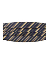 Double Stripes Navy Blue Gold