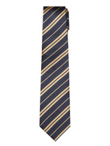 Double Stripes Navy Blue Gold