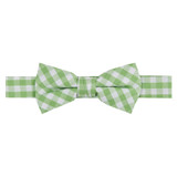 Gingham Lime Green