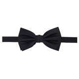 Banded Corded Bow Tie - Black