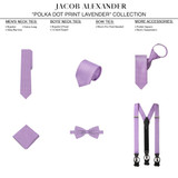 Kid's Polka Dot Tie - Lavender