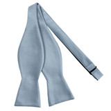 Silk Blend Solid Bow Tie - Dusty Blue Silk Blend Solid Bow Tie - Dusty Blue