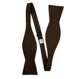 Silk Blend Solid Bow Tie - Espresso