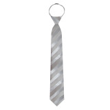 Tonal Stripe Tie - Silver
