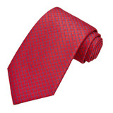 Diamond Grid Tie - Red Blue