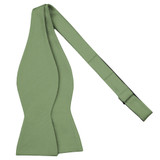 Woven Mini Squares Bow Tie - Olive