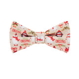 Santa Claus and Friends Bow Tie - Tan Santa Claus and Friends Bow Tie - Tan