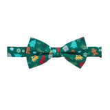 Christmas Symbols Bow Tie - Green Christmas Symbols Bow Tie - Green