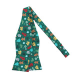 Christmas Symbols Bow Tie - Green Christmas Symbols Bow Tie - Green