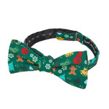Christmas Symbols Bow Tie - Green Christmas Symbols Bow Tie - Green