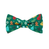Christmas Symbols Bow Tie - Green Christmas Symbols Bow Tie - Green