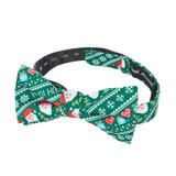 Santa Gifts Snowflakes Bow Tie - Green Santa Gifts Snowflakes Bow Tie - Green