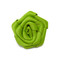 Satin Open Rose Lapel Flower Pin - Apple Green