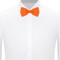 Banded Polka Dot Bow Tie - Orange