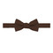 Kid's Woven Mini Squares Banded Bow Tie - Brown