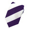 Kid's Wide Stripes Tie - Purple White