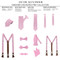 Kid's Gingham Tie - Pink
