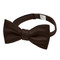Silk Blend Solid Bow Tie - Espresso