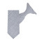 Kid's Seersucker Striped Tie - Navy Blue