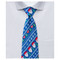 Santa Snowflakes Tie - Blue