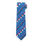 Santa Snowflakes Tie - Blue