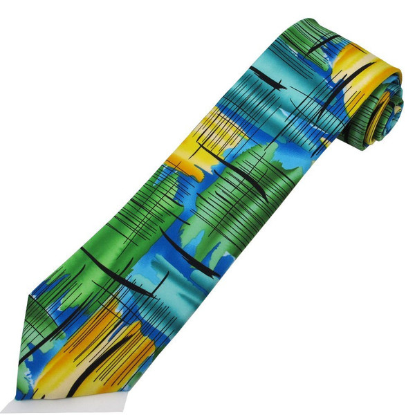Jerry Garcia Poet Absorbs The War Tie / #9261