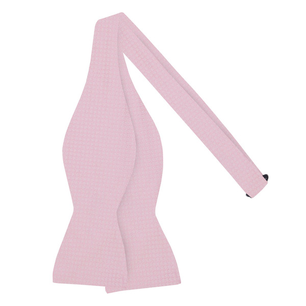 Men's Tone on Tone Houndstooth Self-Tie Bow Tie - Bridal Pink