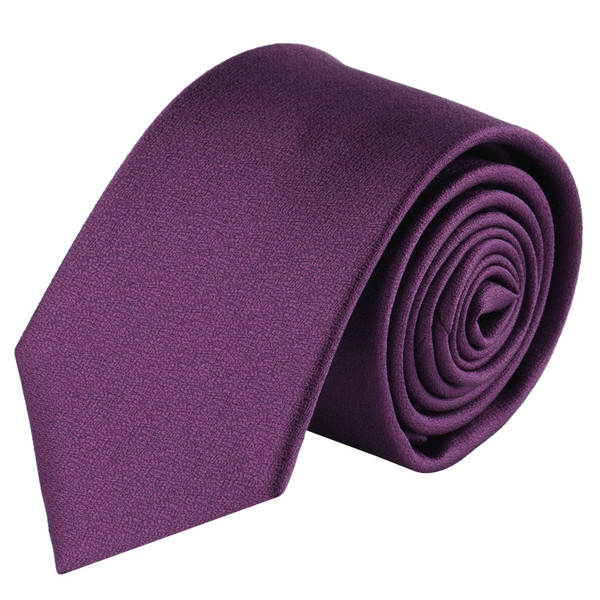 Boys Tone on Tone Metallic Neck Tie - Eggplant