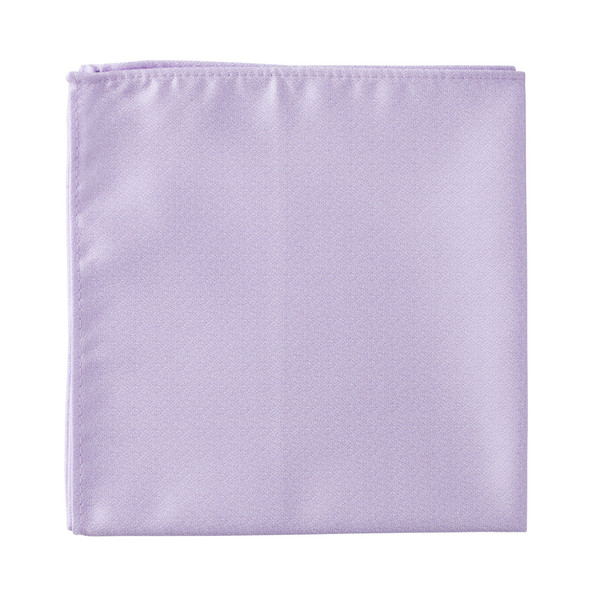 Men's Tone on Tone Metallic Pocket Square - Lavender