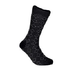Men's Black Pin Dot Dress Socks