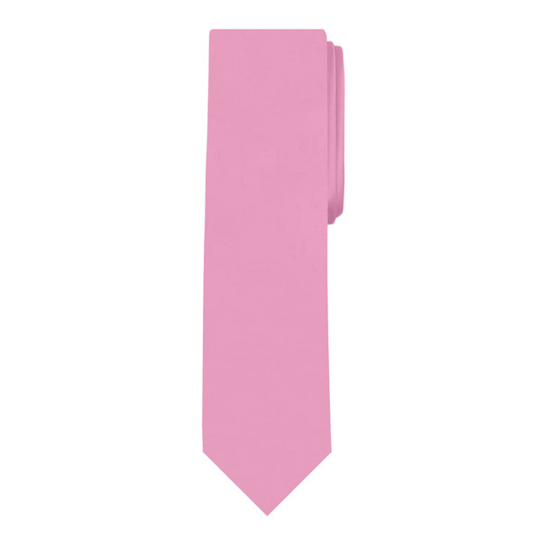 Solid Slim Tie - Carnation Pink