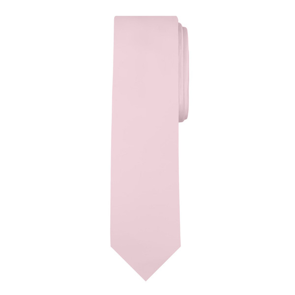 Solid Slim Tie - Bridal Pink