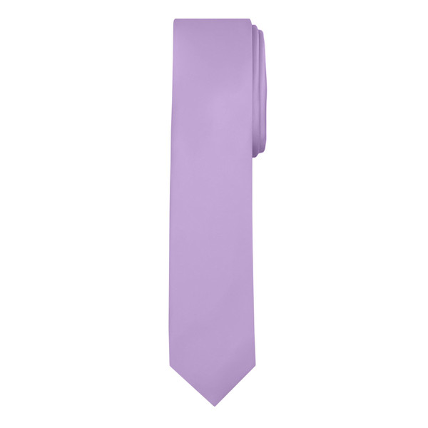 Men's Lavender Skinny Solid Color Necktie