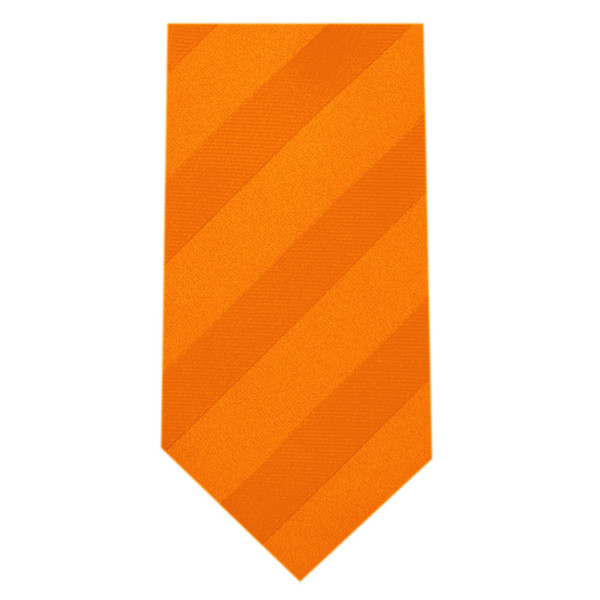 Kid's Tonal Stripe Tie - Orange