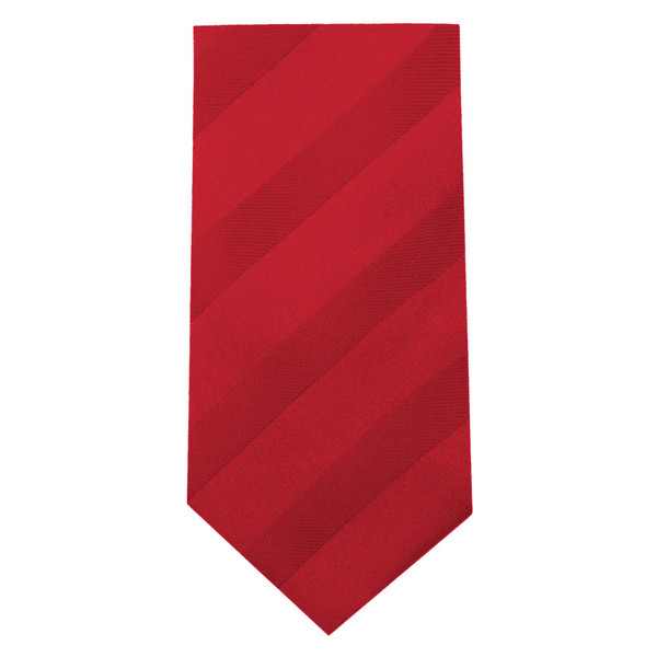 Kid's Tonal Stripe Tie - Red