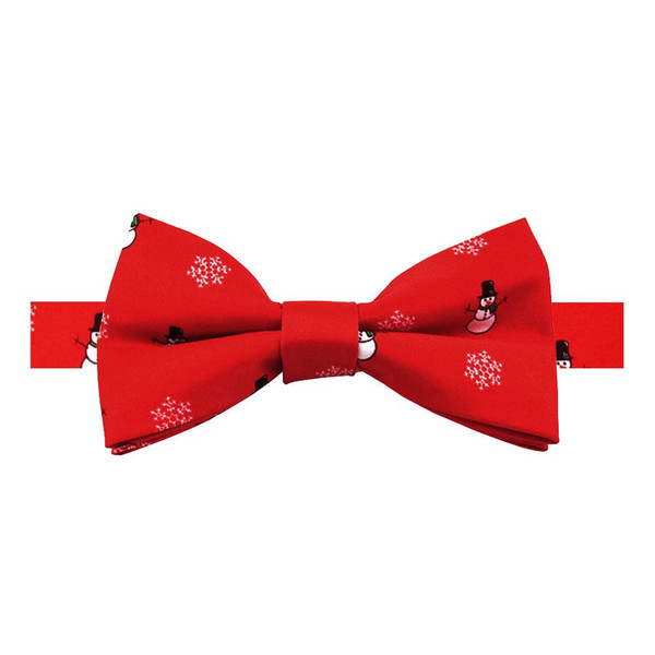 Banded Snowman Bow Tie