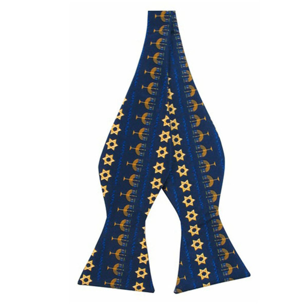 Hanukkah Star of David Self-Tie Bow Tie