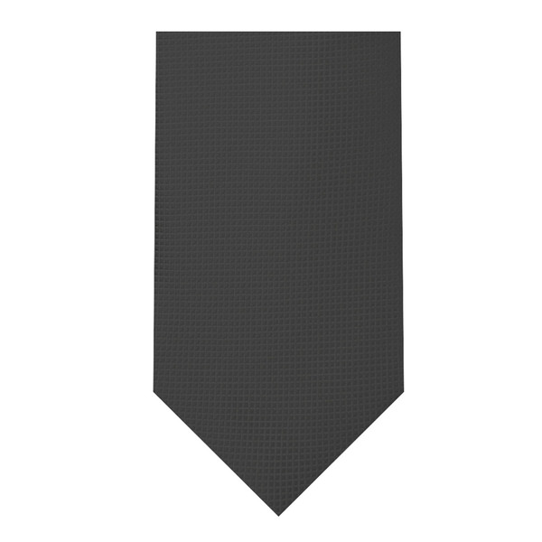 Woven Mini Squares Tie - Charcoal Gray