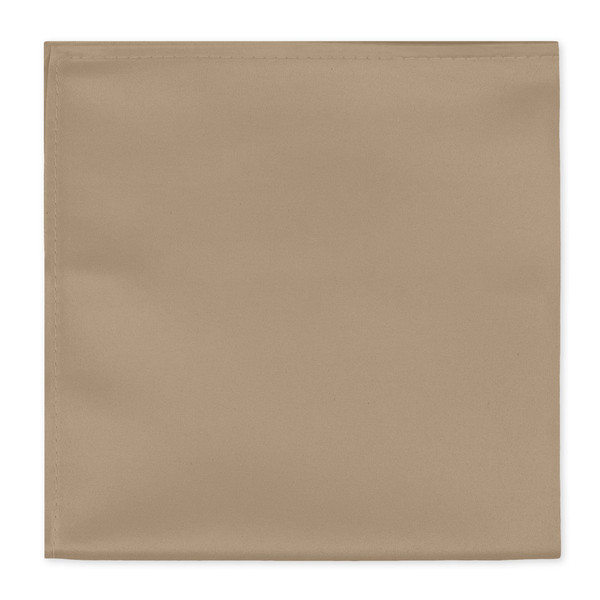 Solid Pocket Square - Tan