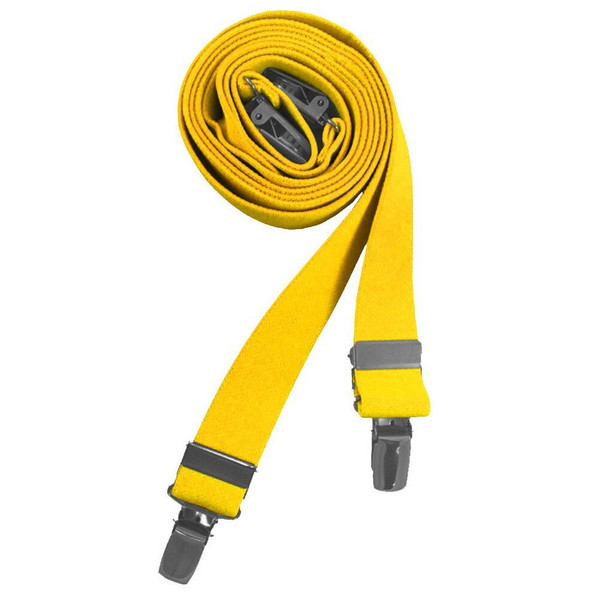 Kid's Solid Suspenders - Canary Yellow