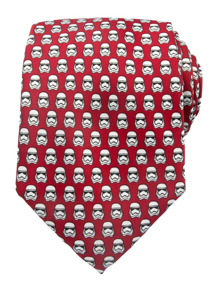 Star Wars Men's Stormtrooper Regular Neck Tie - Red White