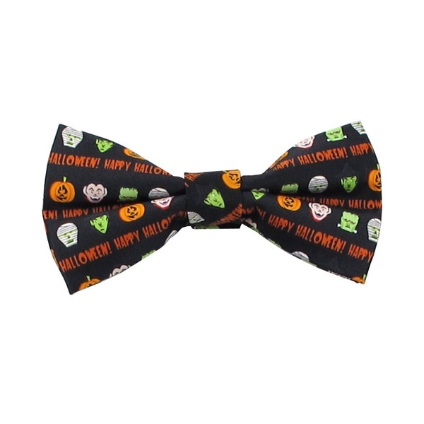 Halloween Monsters Clip-On Bow Tie