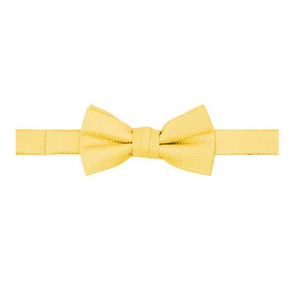 Kid's Woven Mini Squares Banded Bow Tie - Canary