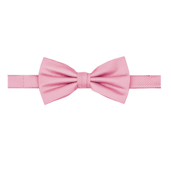 Banded Mini Squares Bow Tie - Pink