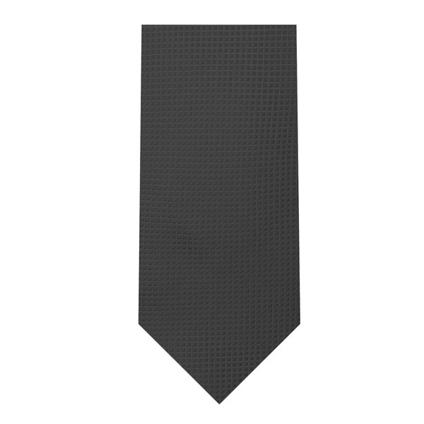 Kid's Mini Squares Tie - Charcoal Gray